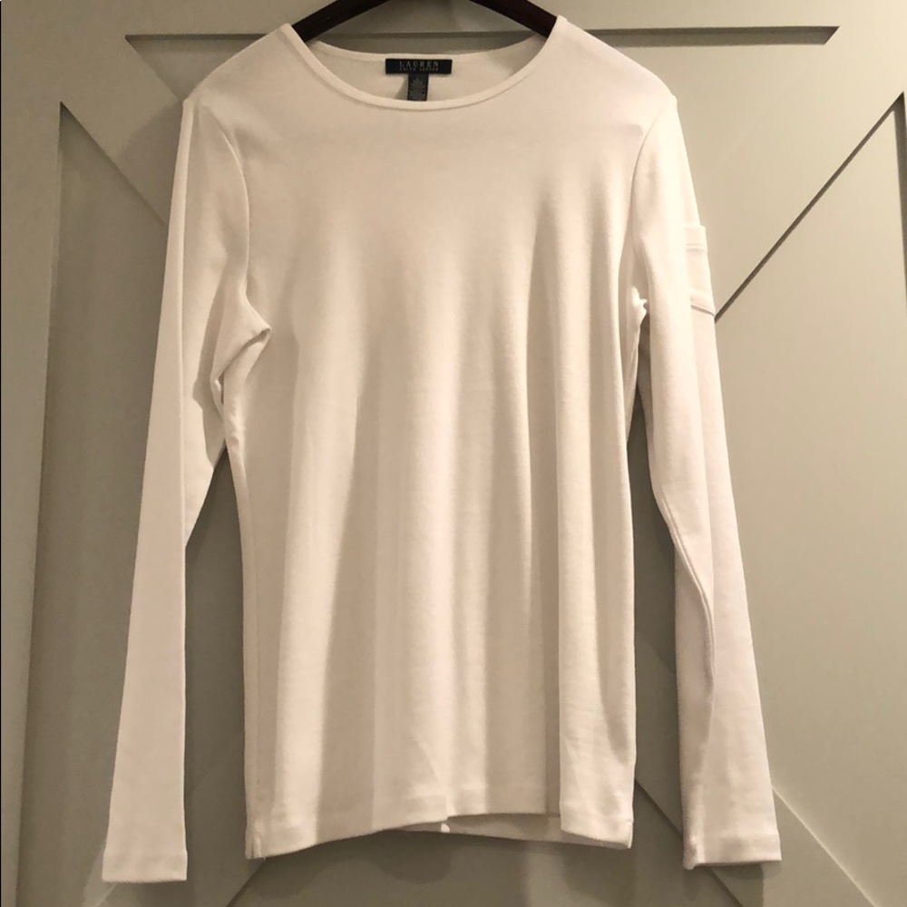 Ralph Lauren White Crew Cotton Skirt